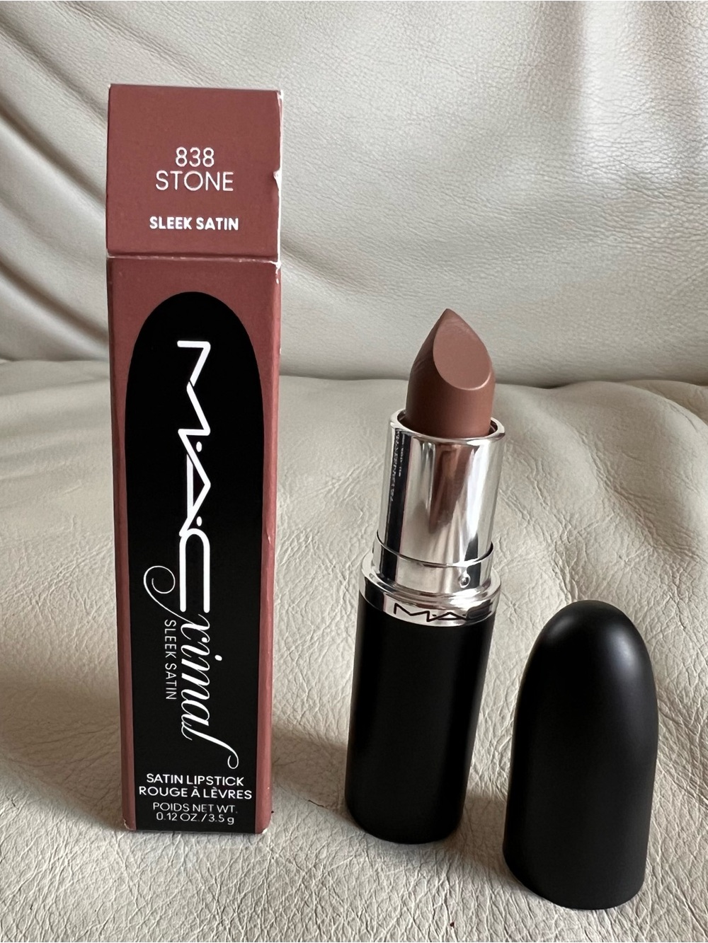 MACximal Sleek Satin Lipstick 838 Stone Made in Italy